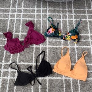 Bundle of 4 Bikini Tops